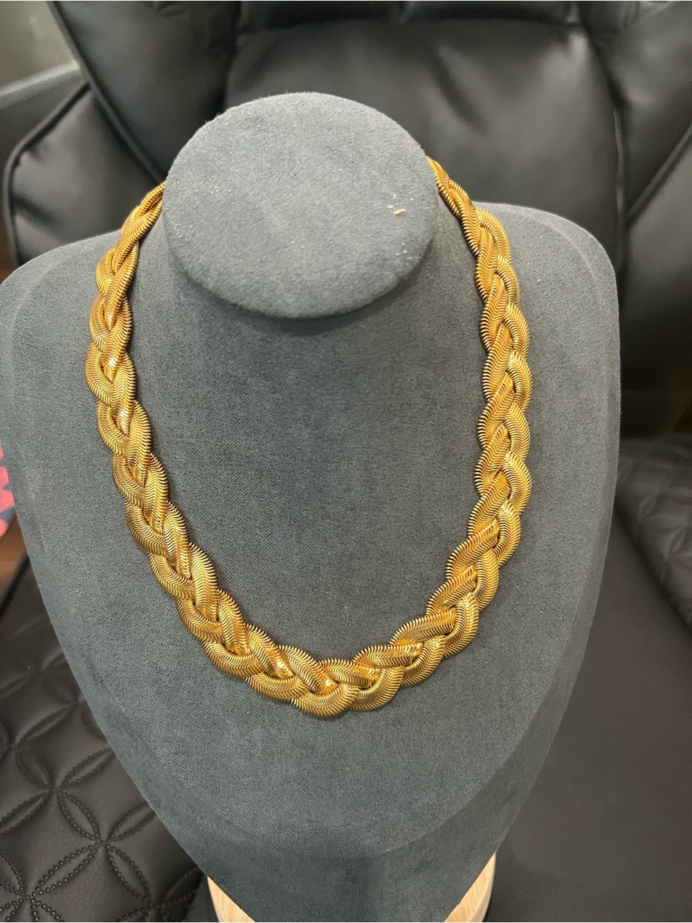 Gold-Tone Braided Rope Necklace - Women Jewelry